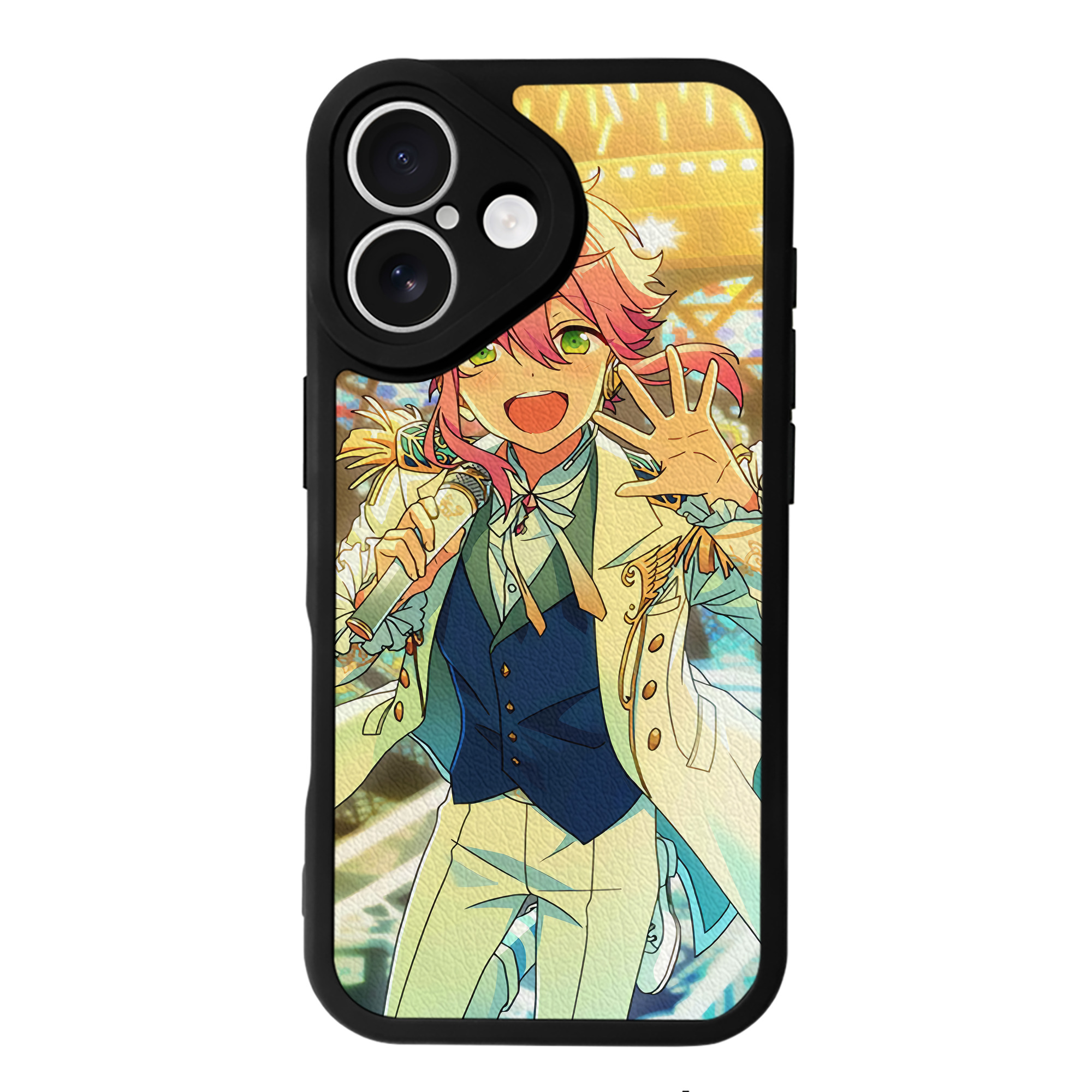 （画像用） あんさんぶるスターズ! Ensemble Stars 【iPhone 16シリーズ対応】シリコンスマホケース（レザー調） 材質：シリコン